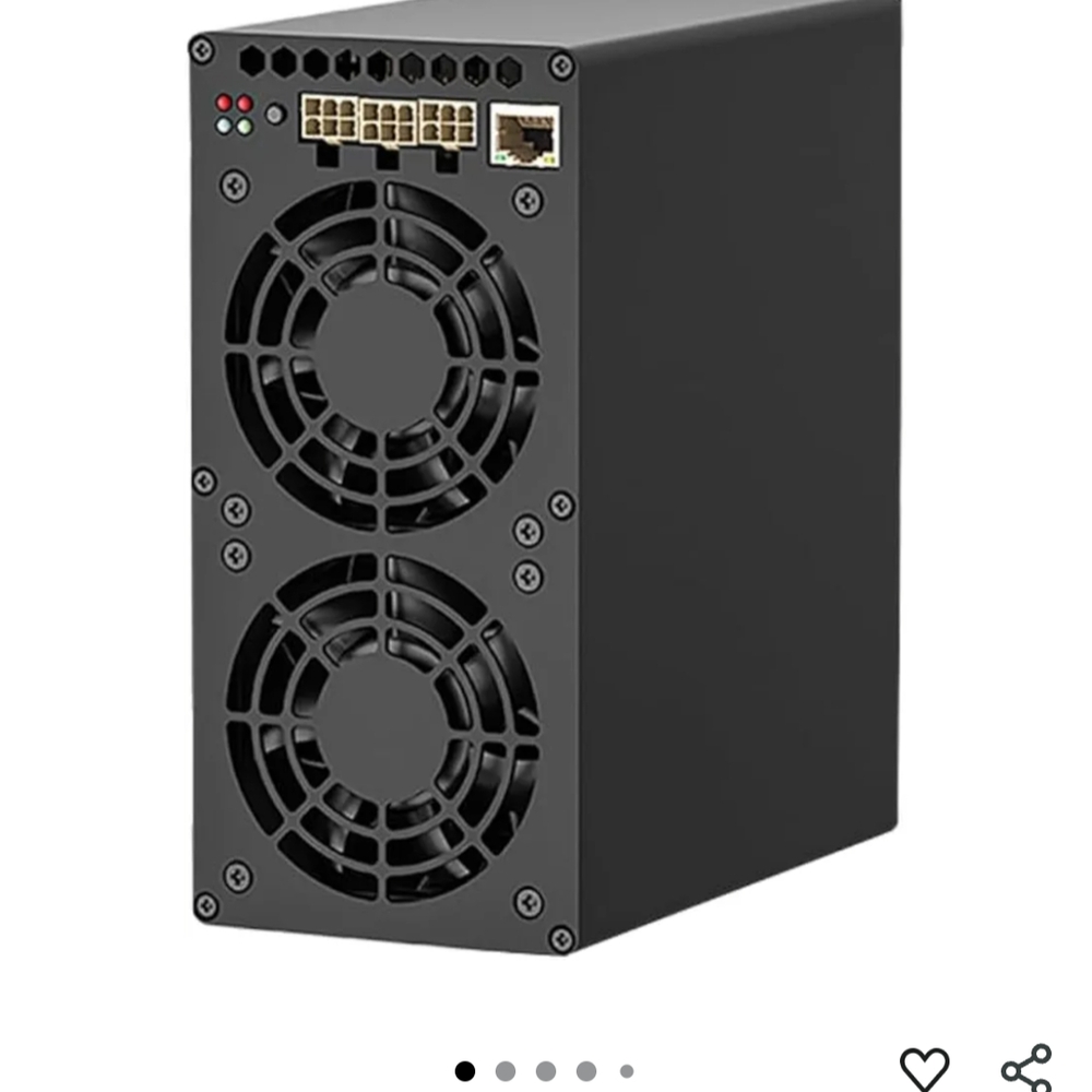 Black Electronic Device with Dual Fans